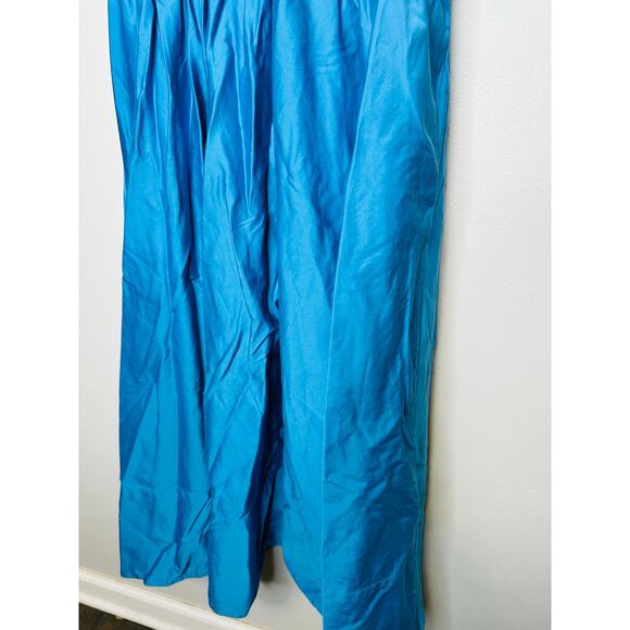 ROKSANDA COLLECTIVE Bright Blue V-Neck Sleeveless Zipper Back Midi Dress Size 6 - Picture 14 of 15